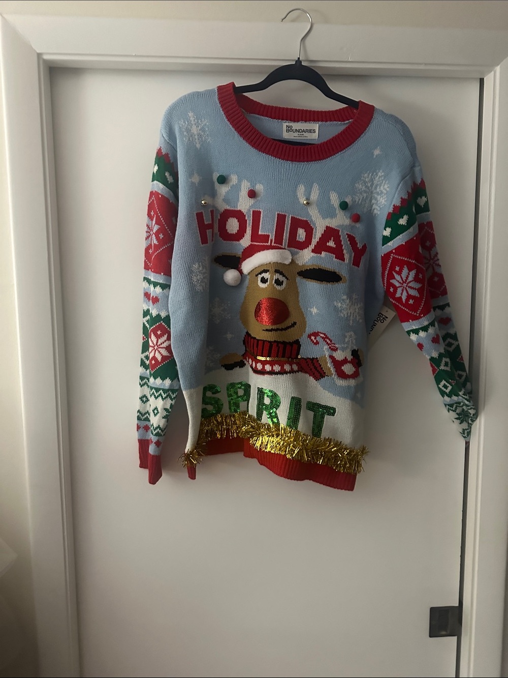 Holiday Spirit Reindeer Christmas Sweater